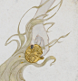 Gold_1-晃子丶_鎏金，背影，背部，装饰，手，细节，大图，设计_涂鸦王国插画