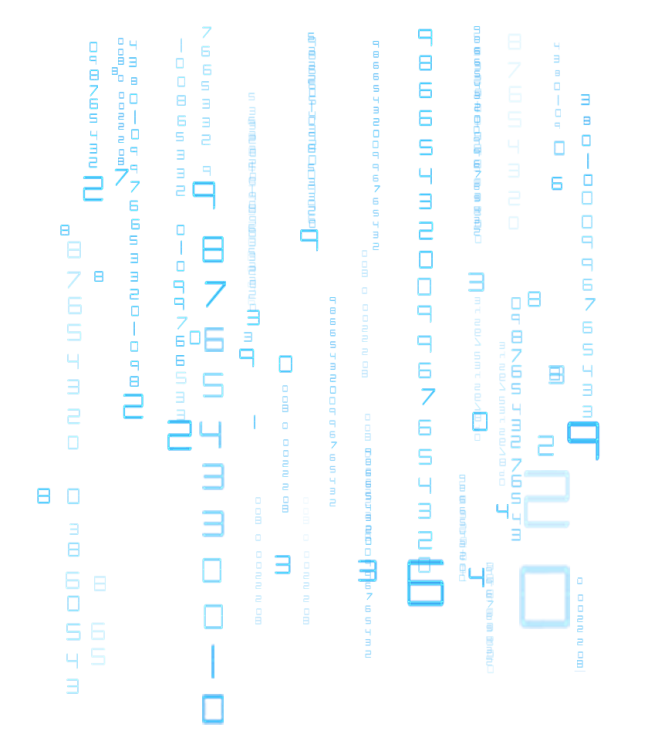 科技感大门 数字流