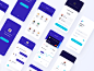 UI Kits : Created with love, Splash is a professional and modern finance UI Kit. It includes 40+ well organized screens that will help you kickstart your new projects.

Despite being built with Sketch, Splash can easily be imported in Figma and Adobe XD.
