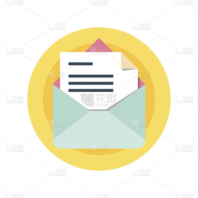 mail Icon vector illustration素材-花瓣网