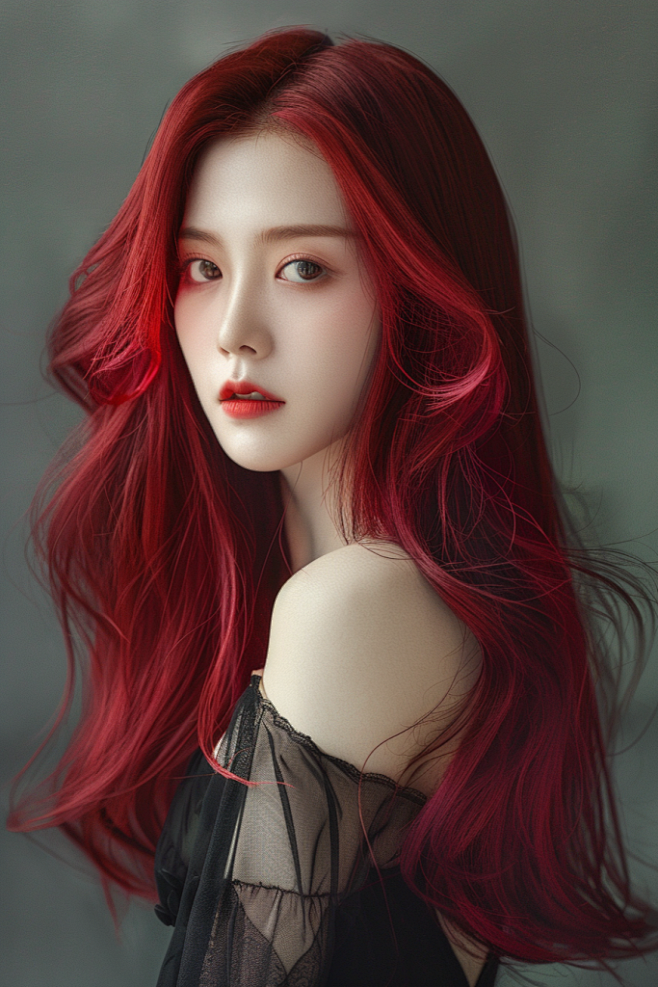 女生发型素材温柔甜美发型