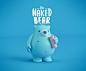 THE NAKED BEAR : 3d render and desing of my caracter: THE NAKED BEAR