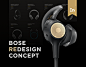 Bose concept redesign Sound. Headphones. Music. Speaker