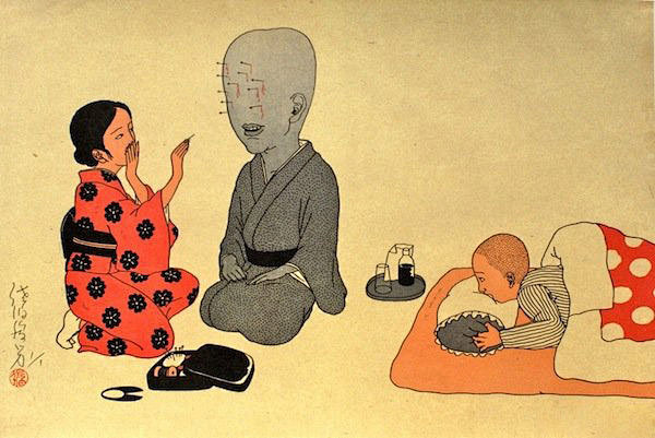 日本情色绘画大师佐伯俊男的创意作品