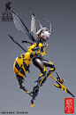 预定 蜗之壳 黄蜂娘BEE3W嗡酱 雪滴花计划 WASP GIRL手办机娘成品-淘宝网