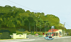 苏虾仔-采集到插画师Tatsuro Kiuchi