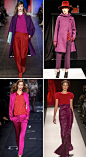 THIS killer color combo for fall. yes please // coco+kelley for @MYHABIT.com // #berry #trends #runway