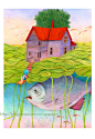 钓鱼
孔雀插画_新浪博客