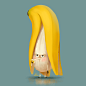 An unhappy banana, Lynn Chen : Nom nom nom