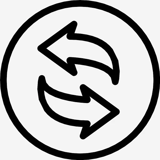 循环箭头来回反转 https://88ICON.com 循环箭头 来回 反转 圆形和圆形-花瓣网