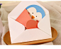 创意贺卡韩版感谢万用卡通动物造型生日装饰卡片祝福卡爱的抱抱-淘宝网