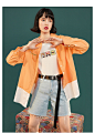 【买秋送夏】衬衫女设计感小众印花刺绣2019夏季新款拼接宽松上衣-tmall.com天猫