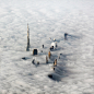 Desert Tombstones : Monolithic Architecture shot in UAEPhotographyMonumental architecture in the middle of nowhere