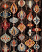 Fabulous shapes and striking colours in this statement piece Indian rug offered by Pars Rug Gallery at <a href="http://www.edenbridgegalleries.com" rel="nofollow" target="_blank">www.edenbridgegal...</a>.