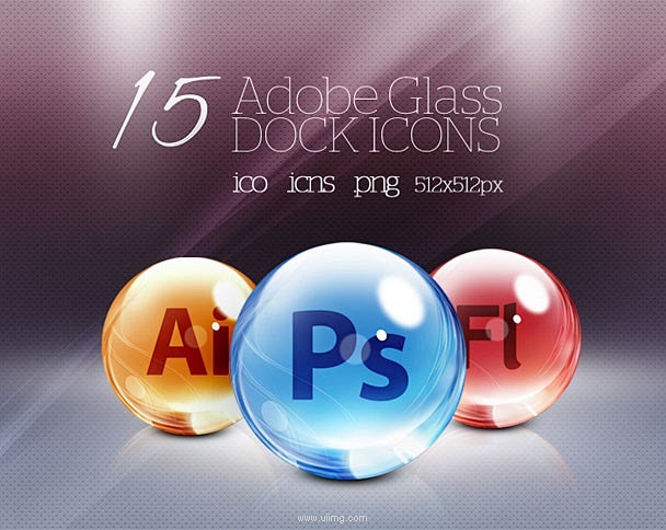 Adobe CS5水晶质感图标