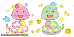 蛇年 卡通蛇 生肖蛇 新年蛇 蛇 蛇年门贴 蛇年卡通 蛇年卡通形象 蛇年海报 新年 国潮 元宝 元宵节 蛇年冰箱贴 蛇年贴纸 蛇年大吉 2025 蛇年素材 春节新年红包门贴 蛇年春联对联 快乐的小斑比