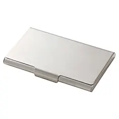 MUJI 无印良品 不锈钢名片盒 约61*93mm  25枚收纳