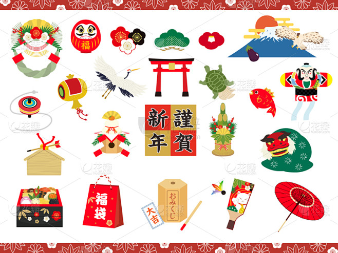 新年前夕,镜饼,线条,2020,事件,华...