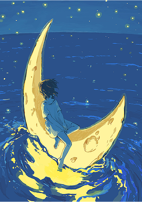 星空月亮船 (500×710)