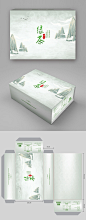 绿茶中国风礼盒外包装-众图网