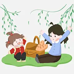 立春野外春游手绘图片大小2000x2000px 图片尺寸772.67 KB 来自PNG搜索网 pngss.com 免费免扣png素材下载！出游季节#春季#春天#二十四节气#卡通手绘#立春#柳絮飘飘#绿色#绿色草坪#小孩#迎春#中国传统习俗#