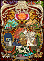 Grey Havens : <b>This is art fit for the halls of Rivendell.</b> Artist <a>Jian Guo</a> uses digital art to mimic the artistry of old world stained glass and results speak for themselves.