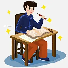 正在学习准备高考的男孩图片大小3000x3000px 图片尺寸1.64 MB 来自PNG搜索网 pngss.com 免费免扣png素材下载！彩色#高考#海报装饰#节日#卡通#卡通手绘#看书#免抠#拼搏#平面设计#清新#人物#手绘#