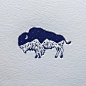 My friend Daniel @clovestpress is amazing at letterpress and always fun to work with. Here is what he just did with my bison mountain design. We will be working on some cool stuff next year. #letterpress #bison