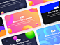 Unused banners prototype for a fitness product part-2 subscription cardio circle illustration shapes ipad iphone apple ios ux banners health gym fitness appstore app ui sharma neel prakhar