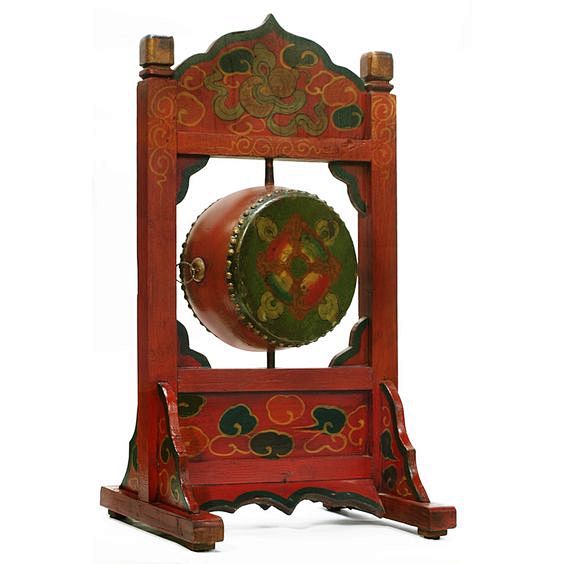 Tibetan Drum. The tr...