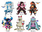 *** — happy new years! here are all the pokemon gijinka...