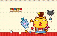  可爱卡通哈咪猫高清桌面壁纸   #卡通# #高清# #精选# #优质# #可爱# #卡通动漫集结号#