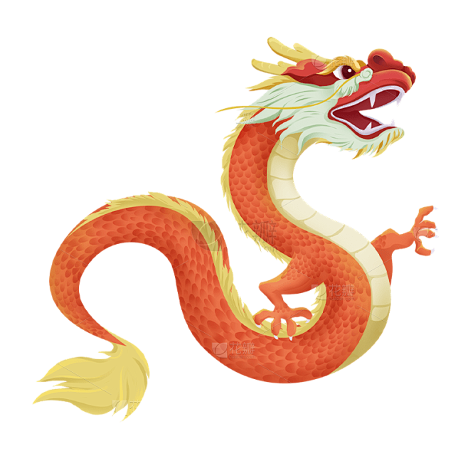 春节新年新春龙年中式中国风龙动物元素素材