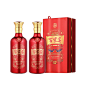 【今晚8点开抢】五粮浓香百家宴红禧浓香型白酒42度500ml*2瓶-tmall.com天猫