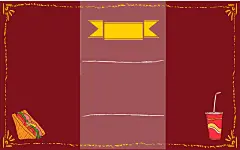 韩式可爱快餐店广告详情页矢量背景背景图 设计图片 免费下载 页面网页 平面电商 创意素材