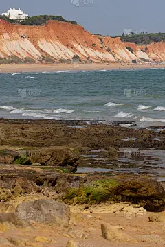 Praia de Falesia, Algarve，葡萄牙。