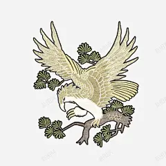 日系手绘老鹰矢量图高清素材 免抠 设计图片 免费下载 页面网页 平面电商 创意素材 png素材