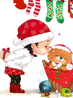 最新圣诞节240*320超可爱动态手机壁纸免费下载 