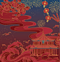 山东城市地标文创X节气插画——济南耕阡陌-古田路9号-品牌创意/版权保护平台