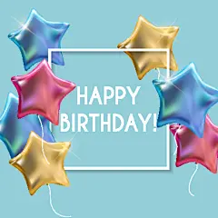 清新手绘简约生日快乐装饰矢量素材