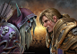 Sylvanas and Anduin, Glenn Rane : Painted for World of Warcraft: Battle for Azeroth.