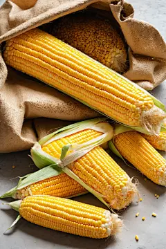 营养丰富的水果玉米食物摄影图片