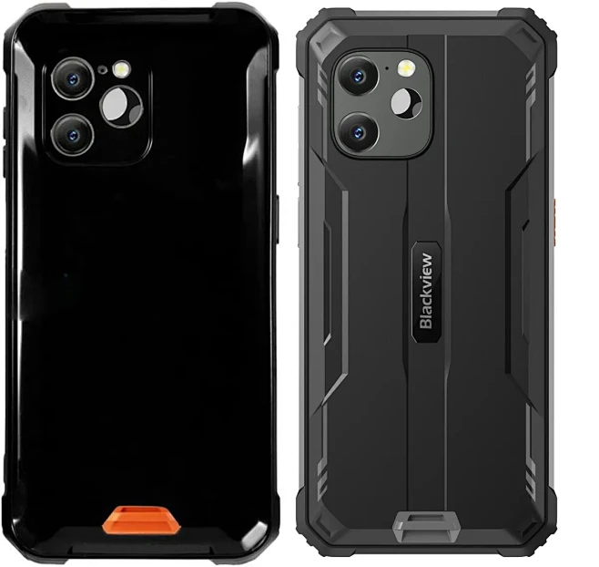 Custodia Blackview BV8900 + Vetro Temperato + Anello 360° - Morbida TPU Antishock Nero
