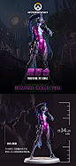 Blizzard 暴雪游戏周边 守望先锋 黑百合雕像手办-tmall.com天猫