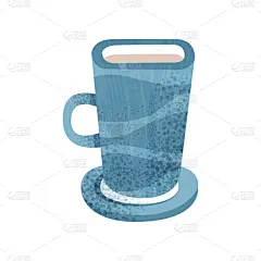 咖啡,杯,巨大的,马克杯,蓝色,茶,白色,分离着色,厨房器具,传单