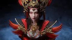 《完美世界》离火城大祭司：火灵儿的姆妈，长相精致美艳，气场强大 : 国漫女神精修壁纸｜，负责离火城的祈福大典，是剧场版“火之灰烬”的反派担当之一！…