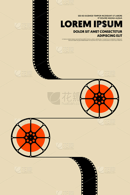 模板,背景,电影,复古,极简构图,传媒,...
