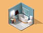 Mini Isometric Bathroom