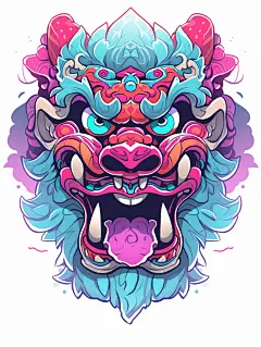AI图狮子素材图AI图元素