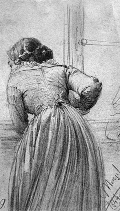 德国油画家、版画家 阿道夫·弗里德利希·艾尔德曼·冯·门采尔( Adolph von Menzel 1815年12月8日-1905年2月9日) 人物素描作品
